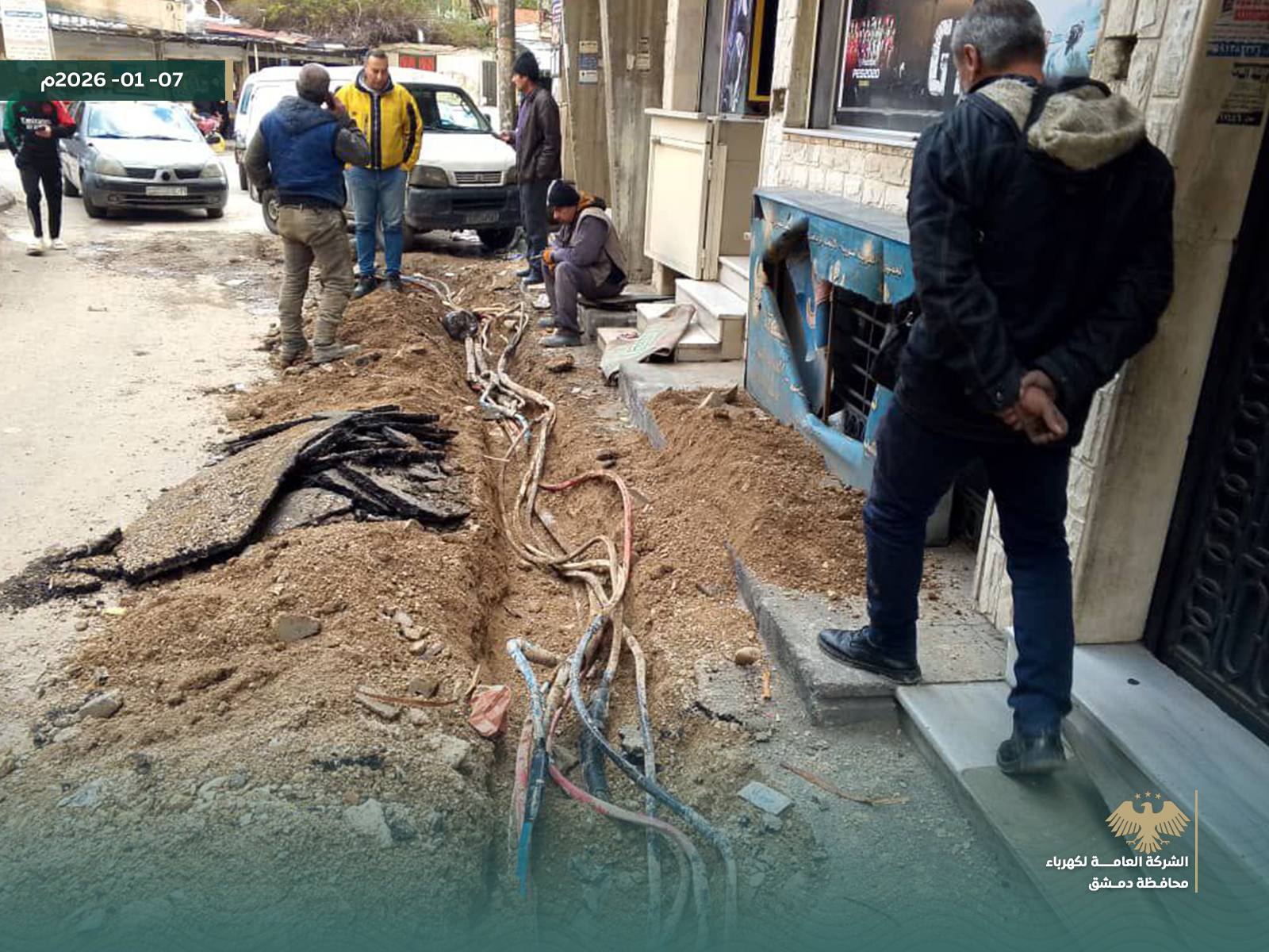 DEC, أعمال إصلاح وصيانة في مناطق باب الجابية والدويلعة والسومرية - 