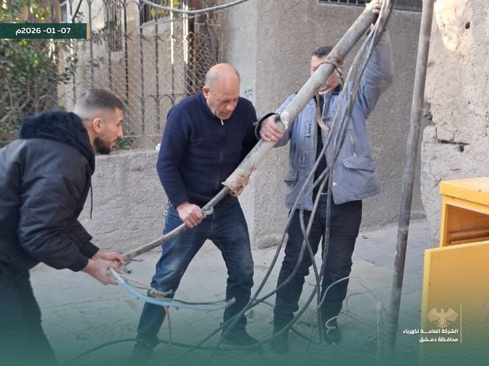 DEC, أعمال إصلاح وصيانة في مناطق باب الجابية والدويلعة والسومرية